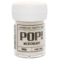 American Crafts Microbeads, White American Crafts Microbeads, White