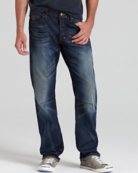 A down-to-earth jean always comes in handy, and this pair from PRPS Goods & Co. features just the right amount of fading and designer treatment. A down-to-earth jean always comes in handy, and this pair from PRPS Goods & Co. features just the right amount of fading and designer treatment.