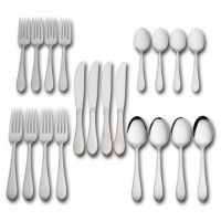 Pfaltzgraff Everyday Salisbury Satin 20-Piece Flatware Set, Service for 4 Pfaltzgraff Everyday Salisbury Satin 20-Piece Flatware Set, Service for 4