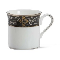 Lenox Vintage Jewel Platinum Banded Bone China Mug Lenox Vintage Jewel Platinum Banded Bone China Mug