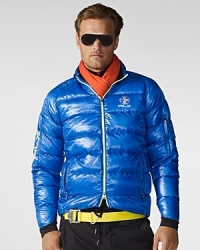 Designed to excel in even the most extreme conditions, the Ocean jacket is crafted from water-and-wind resistant nylon with a plush down filling that offers a featherweight feel. Designed to excel in even the most extreme conditions, the Ocean jacket is crafted from water-and-wind resistant nylon with a plush down filling that offers a featherweight feel.