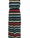 BCBGeneration Women's Striped High Slit Maxi Dress