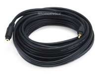 Monoprice 25ft Premium 3.5mm Stereo TRS Male-Female Extension Cable - Black Monoprice 25ft Premium 3.5mm Stereo TRS Male-Female Extension Cable - Black