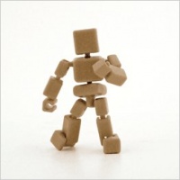 Stikfas Cuboyds Series 2 Action Figure - Khaki Stikfas Cuboyds Series 2 Action Figure - Khaki
