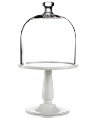 Martha Stewart Collection preserves your most impressive confections with an old-fashioned domed cake stand that conceals but reveals what's to come. Martha Stewart Collection preserves your most impressive confections with an old-fashioned domed cake stand that conceals but reveals what's to come.