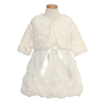 Bonnie Jean Little Girl Size 6 Ivory Bolero Christmas Dress Set Bonnie Jean Little Girl Size 6 Ivory Bolero Christmas Dress Set