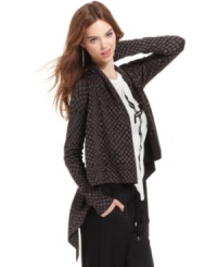 With an allover python print, this RACHEL Rachel Roy cardigan is perfect for adding a pop of pattern to your layered look!