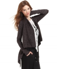 With an allover python print, this RACHEL Rachel Roy cardigan is perfect for adding a pop of pattern to your layered look! With an allover python print, this RACHEL Rachel Roy cardigan is perfect for adding a pop of pattern to your layered look!