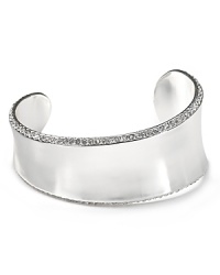 We're in love (and you will be too) with this Robert Lee Morris cuff bracelet. The waved design and pave crystal accents add tons of personality. We're in love (and you will be too) with this Robert Lee Morris cuff bracelet. The waved design and pave crystal accents add tons of personality.