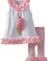 Mud Pie Tiny Dancer Ice Cream Tunic And Legging Set
