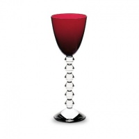 Baccarat Vega Rhine Wine Glass, Ruby Baccarat Vega Rhine Wine Glass, Ruby