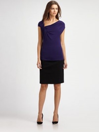 Intriguing seam details combine flawlessly with a classic skirt design to create a modern look that is utterly irresistible.Faux-leather pipingElasticized insetBack zipperFully linedAbout 23 long71% viscose/24% nylon/5% elastaneDry cleanImported Model shown is 5'11 (180cm) wearing US size 4. Intriguing seam details combine flawlessly with a classic skirt design to create a modern look that is utterly irresistible.Faux-leather pipingElasticized insetBack zipperFully linedAbout 23 long71% viscose/24% nylon/5% elastaneDry cleanImported Model shown is 5'11 (180cm) wearing US size 4.