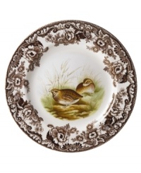 Bring the classic style of the English countryside to your table with the Woodland Collection by Spode. This traditionally patterned salad plate features the majestic quail framed by Spode's distinctive British Flowers border which dates back to 1828. Bring the classic style of the English countryside to your table with the Woodland Collection by Spode. This traditionally patterned salad plate features the majestic quail framed by Spode's distinctive British Flowers border which dates back to 1828.