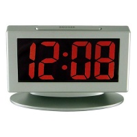 Advance Time Technology 1.8 LED Alarm Clock With Red Display, Gray Advance Time Technology 1.8 LED Alarm Clock With Red Display, Gray