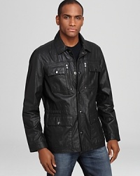 Michael Kors Leather Utility Jacket Michael Kors Leather Utility Jacket