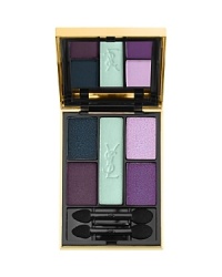A new interpretation of the Yves Saint Laurent palette in a monochrome version. The special texture can be modelled to suit the desired look. Four matt, satiny or iridescent shades plus a highlighter coordinate around a single theme. Six radiant harmonies skillfully designed for a graduated approach to make-up. The shades can be applied alone or mixed together freely for subtle tone-on-tone looks. A new interpretation of the Yves Saint Laurent palette in a monochrome version. The special texture can be modelled to suit the desired look. Four matt, satiny or iridescent shades plus a highlighter coordinate around a single theme. Six radiant harmonies skillfully designed for a graduated approach to make-up. The shades can be applied alone or mixed together freely for subtle tone-on-tone looks.