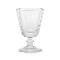 Crafted from gleaming hand-blown crystal, this hand-cut Ralph Lauren water goblet boasts an elegant art deco-inspired base. Crafted from gleaming hand-blown crystal, this hand-cut Ralph Lauren water goblet boasts an elegant art deco-inspired base.