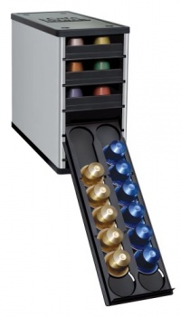 YouCopia CaféStack Nespresso Capsule Organizer, Electric Aluminum YouCopia CaféStack Nespresso Capsule Organizer, Electric Aluminum