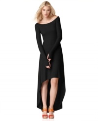 A dramatic high-low hem ups the edge on this BCBGMAXAZRIA maxi dress -- perfect as a stylish staple made for accessorizing!