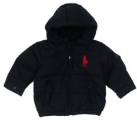 Polo Ralph Lauren Boys Big Pony Quilted Down Jacket - 18M - Navy Polo Ralph Lauren Boys Big Pony Quilted Down Jacket - 18M - Navy