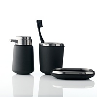 The Vipp toothbrush holder features two separate inner sections for easy storing of multiple items, and rubber base for optimum grip and stability. Easy to disassemble for cleaning. The Vipp toothbrush holder features two separate inner sections for easy storing of multiple items, and rubber base for optimum grip and stability. Easy to disassemble for cleaning.