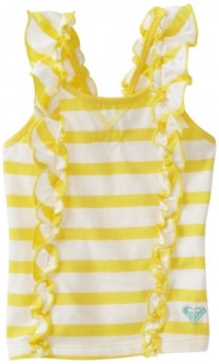 Roxy Kids Baby-girls Infant Okey Dokey Tank Top, Sunglow Yellow Stripe, 18 Months