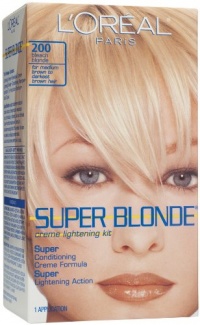 L'Oreal Paris Super Blonde Crème Lightening Kit, Medium Brown to Darkest Brown L'Oreal Paris Super Blonde Crème Lightening Kit, Medium Brown to Darkest Brown