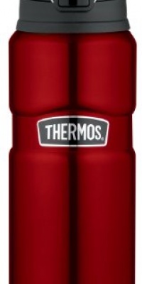 Thermos Stainless King 24-Ounce Leak Proof Drink Bottle, Cranberry Thermos Stainless King 24-Ounce Leak Proof Drink Bottle, Cranberry