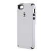 Speck Products CandyShell Glossy Case for iPhone 5 - Retail Packaging - White/Charcoal Grey