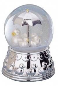 Reed & Barton Silver Plated Something Duckie Rain Globe Reed & Barton Silver Plated Something Duckie Rain Globe