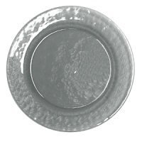A lightly hammered texture embellishes the colored glass of this charger from Artland, for timelessly elegant artisanal style. A lightly hammered texture embellishes the colored glass of this charger from Artland, for timelessly elegant artisanal style.