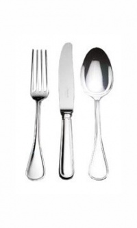 Christofle Silver Plated Albi Serving Fork 0021-007