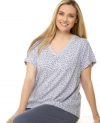Feel instant ease when you slip on this soft and simple sleepwear tee by Jockey. Style #336500X Feel instant ease when you slip on this soft and simple sleepwear tee by Jockey. Style #336500X