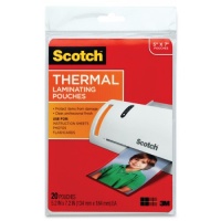 Scotch(TM) Thermal Laminating Pouches, 5.31 Inches x 7.28 Inches, 20 Pouches (TP5903-20) Scotch(TM) Thermal Laminating Pouches, 5.31 Inches x 7.28 Inches, 20 Pouches (TP5903-20)