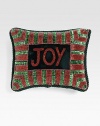 EXCLUSIVELY AT SAKS. A classic holiday message is at the center of this hand-beaded pillow in soft velvet, from renowned designer Sudha Pennathur. Hand-beaded8 X 10Velvet with polyester insertDry cleanImported