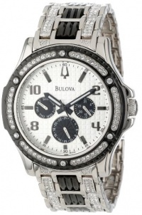 Bulova Men's 98C005 Crystal Day-Date Watch Bulova Men's 98C005 Crystal Day-Date Watch