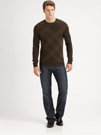 A subtle, birdseye stripe adds shape and structure to this modern-fit pullover sweater rendered in a rich cotton blend.CrewneckRibbed knit collar, cuffs and hem60% cotton/30% modal/10% silkDry cleanImported A subtle, birdseye stripe adds shape and structure to this modern-fit pullover sweater rendered in a rich cotton blend.CrewneckRibbed knit collar, cuffs and hem60% cotton/30% modal/10% silkDry cleanImported