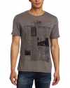 Kenneth Cole Men's Newsprint Graphic T-Shirt