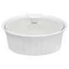 Corningware French White III Round Casserole with Glass Cover, 1.5-Quart