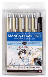 Sakura 50201 6-Piece Pigma Manga Comic Pro Drawing Kit Sakura 50201 6-Piece Pigma Manga Comic Pro Drawing Kit