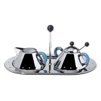This small tray designed by Michael Graves for Alessi was made to hold the sugar bowl and creamer (sold separately). This small tray designed by Michael Graves for Alessi was made to hold the sugar bowl and creamer (sold separately).
