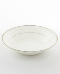 Pure refinement simply stated, the Mikasa Cameo Platinum dinnerware and dishes collection is shear elegance in classic form. Dazzling white china is delicately embellished with platinum band detailing. The understated style of this fruit bowl works as well with other patterns as it does with the coordinating collection. Pure refinement simply stated, the Mikasa Cameo Platinum dinnerware and dishes collection is shear elegance in classic form. Dazzling white china is delicately embellished with platinum band detailing. The understated style of this fruit bowl works as well with other patterns as it does with the coordinating collection.