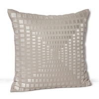 The dobby stripes in shades of taupe and vanilla bordered by raised satin on this Hudson Park decorative pillow evoke modern simplicity and sophistication. The dobby stripes in shades of taupe and vanilla bordered by raised satin on this Hudson Park decorative pillow evoke modern simplicity and sophistication.