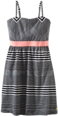 Roxy Girls 7-16 Tick Tock, Sea Salt Stripe, X-Large Roxy Girls 7-16 Tick Tock, Sea Salt Stripe, X-Large