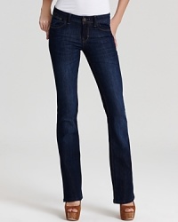 DL1961 delivers a classic (but still cool) take on denim with these jeans, fashioned in an ultra-dark bootcut silhouette. DL1961 delivers a classic (but still cool) take on denim with these jeans, fashioned in an ultra-dark bootcut silhouette.