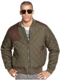 Sean John Nylon Men's Quilted Hunting Bomber Jacket Green Size XL Sean John Nylon Men's Quilted Hunting Bomber Jacket Green Size XL