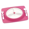 Skip Hop Mate Feeding Plate and Utensils - Raspberry