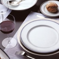 Bernardaud Athena Platinum Navy Oval 13 Platter Serveware Bernardaud Athena Platinum Navy Oval 13 Platter Serveware