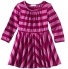 Little Ella Baby-Girls Infant Waldo Dress, Plum, 6-12