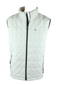 Tommy Hilfiger Mens White Classic Sleeveless Quilt Down Fill Vest XXL Tommy Hilfiger Mens White Classic Sleeveless Quilt Down Fill Vest XXL